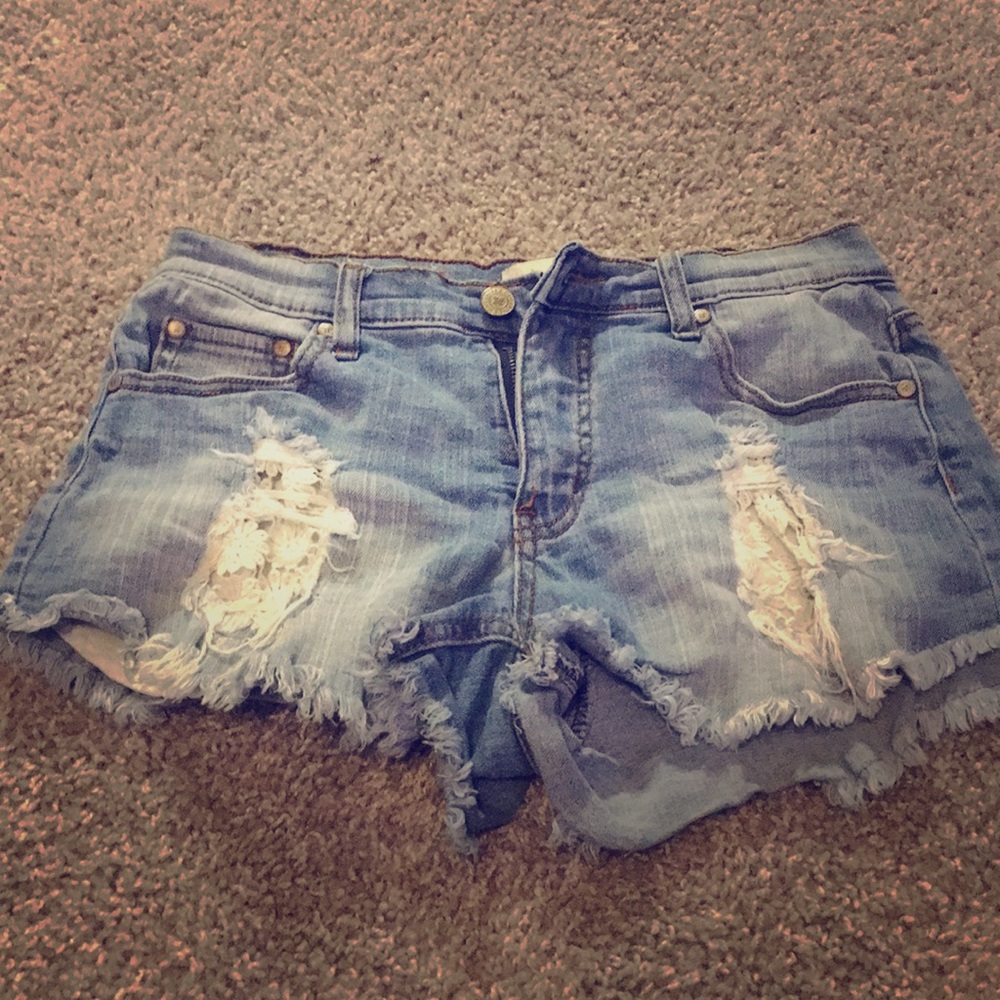 Denim jean shorts